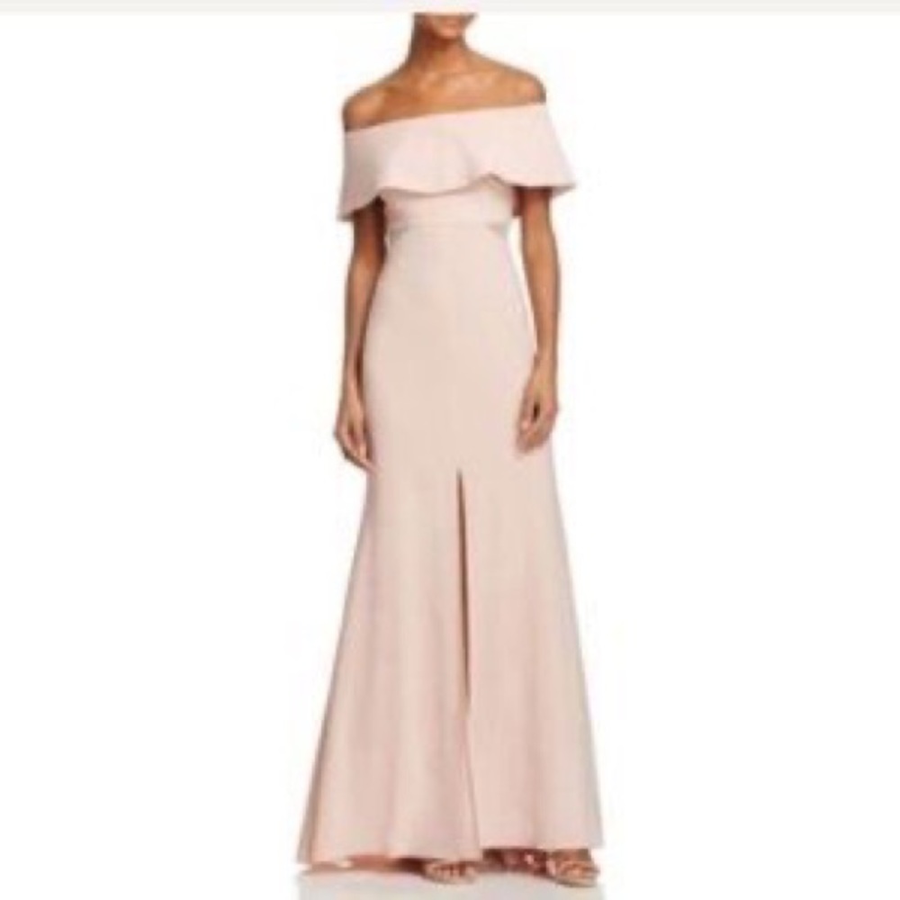 Avery G Off the Shoulder Mesh Cutout Dress